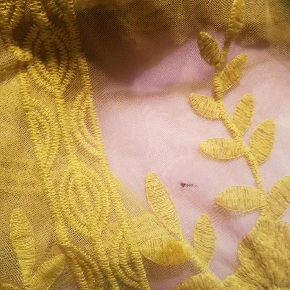 Yellow lace jumpsuit